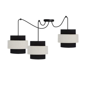 Abażur czarny + kremowy 3xE27 33-17864 - Candellux Lighting