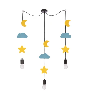 Lampa wisząca Candellux Trio 33 czarna 3×E27