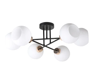 Lampa sufitowa Amanda czarny + biały 6xE27 36-21083 - Candellux Lighting