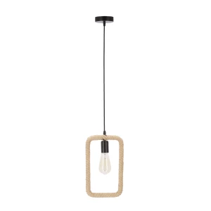 Lampa wisząca E27 czarny + beżowy 1xE27 31-28761 - Candellux Lighting