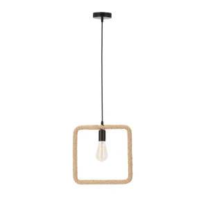 Lampa wisząca E27 czarny + beżowy 1xE27 31-28723 - Candellux Lighting