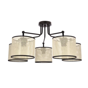 Abażur Topi czarny + kremowy 5xE27 35-38258 - Candellux Lighting