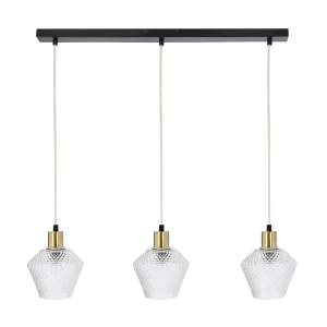 Lampa wisząca E14 czarny + złoty 3xE14 33-36346 - Candellux Lighting