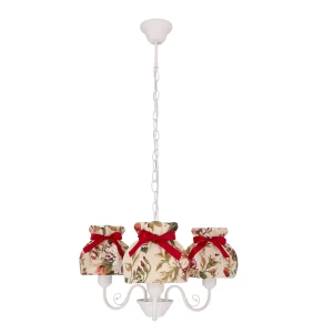 Abażur Rozano biało czerwony 3xE27 33-36902 - Candellux Lighting