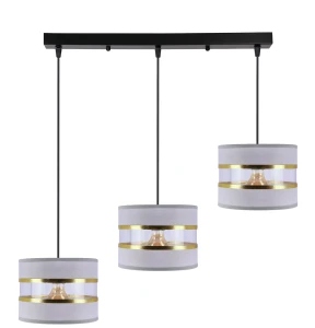 Abażur Pandy czarny, szary + złoty 3xE27 33-37657 - Candellux Lighting
