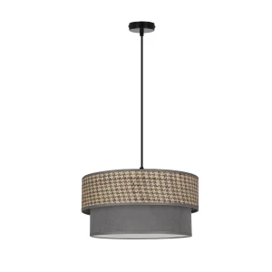 Abażur E27 czarny, beżowy + szary 1xE27 31-23865 - Candellux Lighting