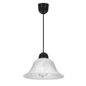 Lampa wisząca Lenis czarny + biały 1xE27 31-34014 - Candellux Lighting