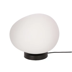 Lampa 30 stołowa Candellux Stones biało-czarna z białym kloszem 1×E27