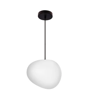 Lampa wisząca Stones biało czarny 1xE27 31-35134 - Candellux Lighting