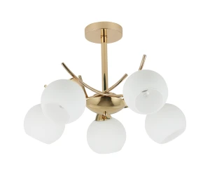 Lampa wisząca Amos złoty 5xE27 35-37497 - Candellux Lighting