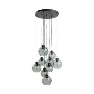 Lampa wisząca Cubus Graphite Czarny 9x E27 - TK Lighting