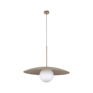 Lampa wisząca Slate Sabia Glass Biały 1x E27 - TK Lighting