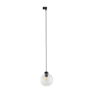 Lampa sufitowa Tracer Cubus Transparent Czarny 1x E27 - TK Lighting