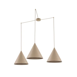 Lampa wisząca Cono Sabia Beż 3x E27 - TK Lighting