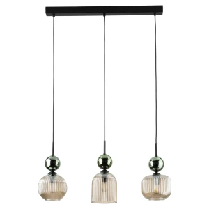 Lampa wisząca Sophia Green Cognac 3x E14 - TK Lighting
