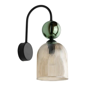 Kinkiet Sophia Green Cognac 1x E14 - TK Lighting