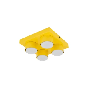 Lampa sufitowa Brix Yellow Żółty 4x GX 53 - TK Lighting