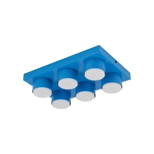 Lampa sufitowa Brix Blue 6x GX 53 - TK Lighting