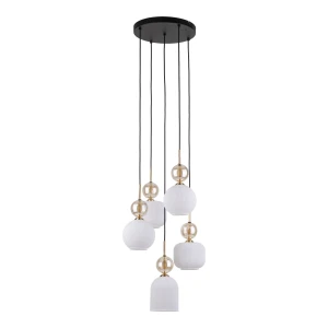 Lampa wisząca Sophia Cognac White 5x E14 - TK Lighting