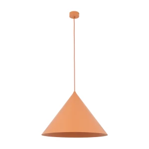 Lampa wisząca Cono Xl Salmon Pomarańczowy 1x E27 - TK Lighting