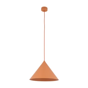 Lampa wisząca Cono L Salmon Pomarańczowy 1x E27 - TK Lighting