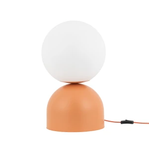 Lampa stołowa Miki Salmon Big Pomarańczowy 1x E27 - TK Lighting