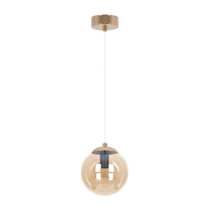 Lampa wisząca GRAND K-5410 Złoty, bursztynowy 1 źr., E14, 10W LED - Kaja