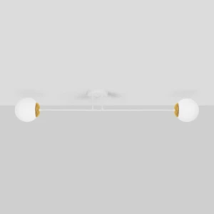 Lampa wisząca ELMO K-5315 Biały, złoty 2 źr., E14, 10W LED - Kaja