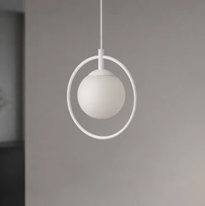 Lampa wisząca MALTA K-5473 Biały, złoty 1 źr., E14, 10W LED - Kaja