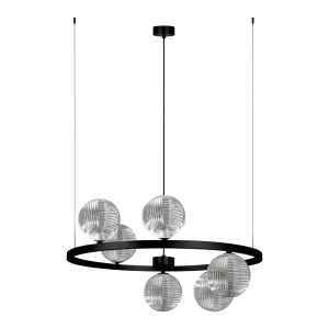 Lampa wisząca MONZA K-5703 Grafitowy, czarny 6 źr., G9, 10W LED - Kaja