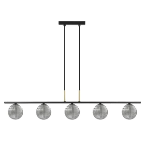 Lampa wisząca FADO K-5693 Grafitowy, czarny, złoty 5 źr., G9, 10W LED - Kaja
