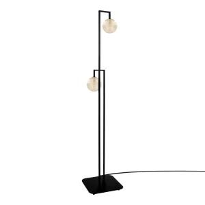 Lampa podłogowa EMIR K-5769 Bursztynowy, czarny 2 źr., G9, 10W LED - Kaja