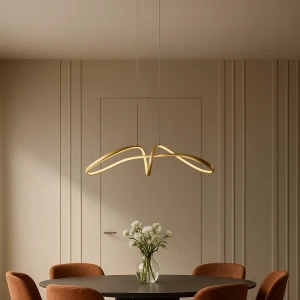 Lampa wisząca SNOW K-8235 Złoty 1 źr., LED - Kaja