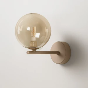 Kinkiet LEMO K-5849 Beż, bursztynowy 1 źr., G9, 10W LED - Kaja