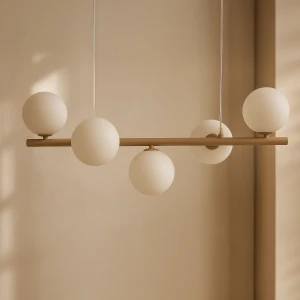 Lampa wisząca ARDI K-5841 Beż, biały 5 źr., G9, 10W LED - Kaja