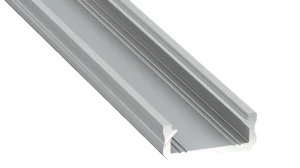 Profil Aluminiowy Srebrny Typ D 1m + Klosz Mleczny – Eko-Light