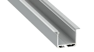 Profil Aluminiowy Srebrny Typ K 2m + Klosz Mleczny Sprężyna Montażowa – Eko-Light