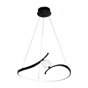 Lampa wisząca Perla ML1177 czarny E27 - Milagro