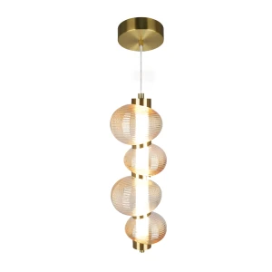 Lampa wisząca Bolla ML1422 złoty E27 - Milagro