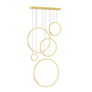 Lampa wisząca Saturno ML2325 złoty E14 - Milagro