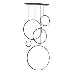 Lampa wisząca Saturno ML2324 czarny E14 - Milagro