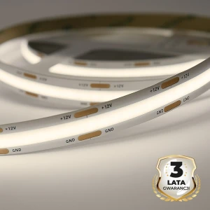 Taśma COB 5w/460lm/320/m 4000k IP20 12V 30m – Eko-Light