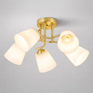 Lampa sufitowa Pafos ML2766 złoty E27 - Milagro