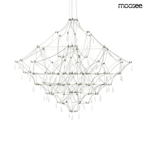Lampa wisząca CONSTELATION 100 LED, stal szczotkowana – Moosee