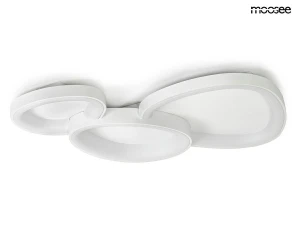 Lampa sufitowa / plafon CELLS 3 biała – Moosee