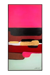 Obraz KARE obraz ABSTRACT SHAPES PINK 73x143 cm – Kare Design