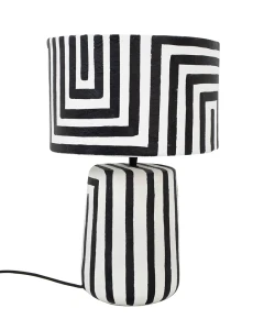 Lampa stołowa KARE lampa stołowa STRISCE 44 cm biało-czarna – Kare Design