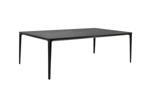 Stół SLIM 200x100 czarny ceramiczny marmur, aluminium – King Home