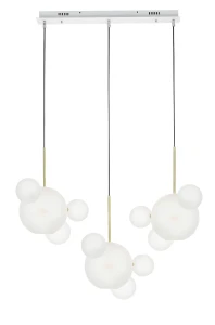 Lampa wisząca CAPRI LINE 3 złota / biała – Moosee