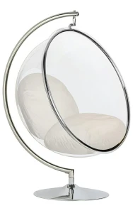 Fotel BUBBLE STAND VELVET poduszka beżowa – King Home